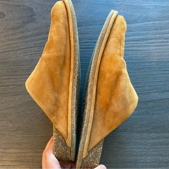 EUC Jenni Kayne Oiled Leather Moc Clog Saddle brown Size 41 - Picture 7 of 9